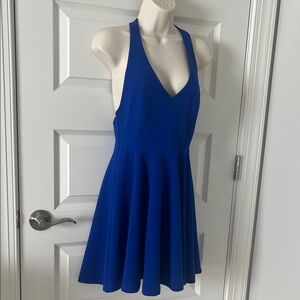 Lulu's Royal Blue Backless Dress